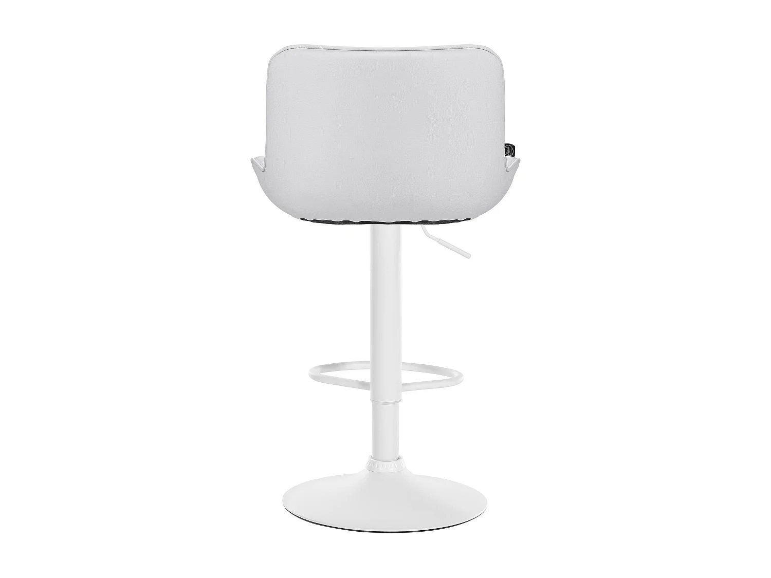 Tabouret de bar - Similicuir (PVC) & Blanc - Blanc - Vonore