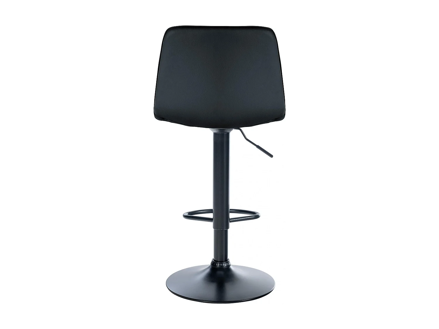 Lot de 2  Tabouret de bar - Similicuir - Noir - Lex