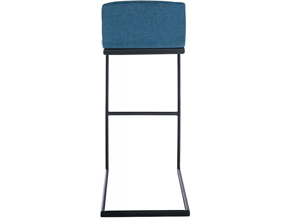 Tabouret de bar - Tissu - Bleu - Newport