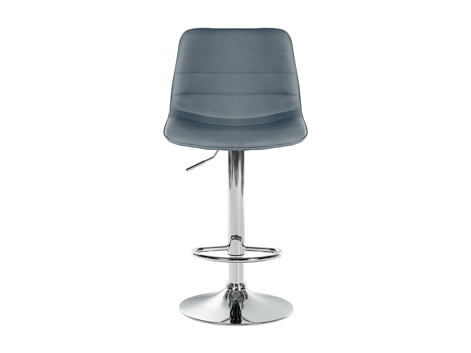 Lot de 2  Tabouret de bar - Similicuir - Gris - Lex