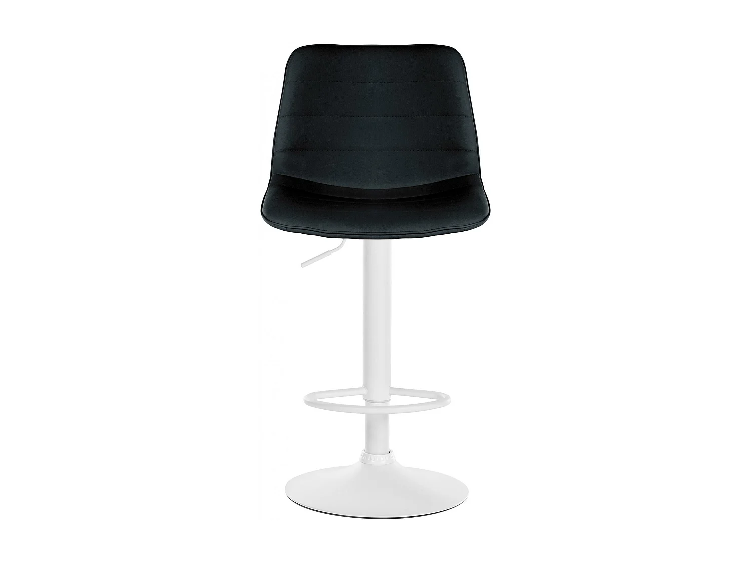 Lot de 2  Tabouret de bar - Similicuir - Noir - Lex