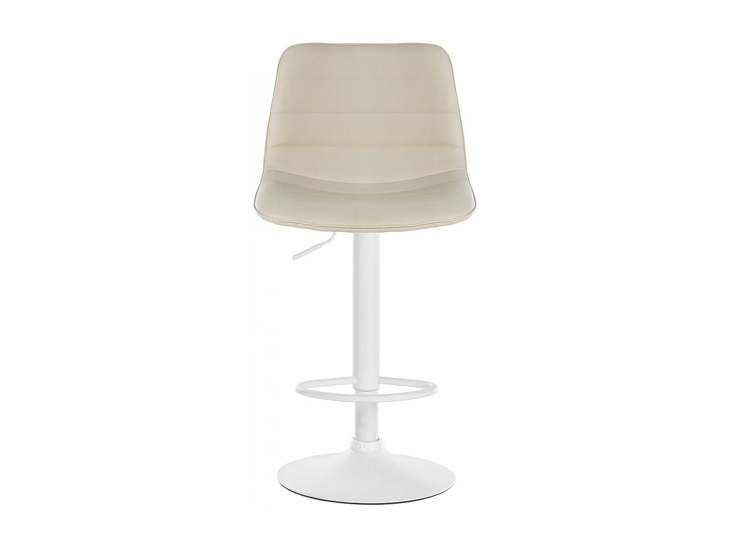 Lot de 2  Tabouret de bar - Similicuir - Crème - Lex