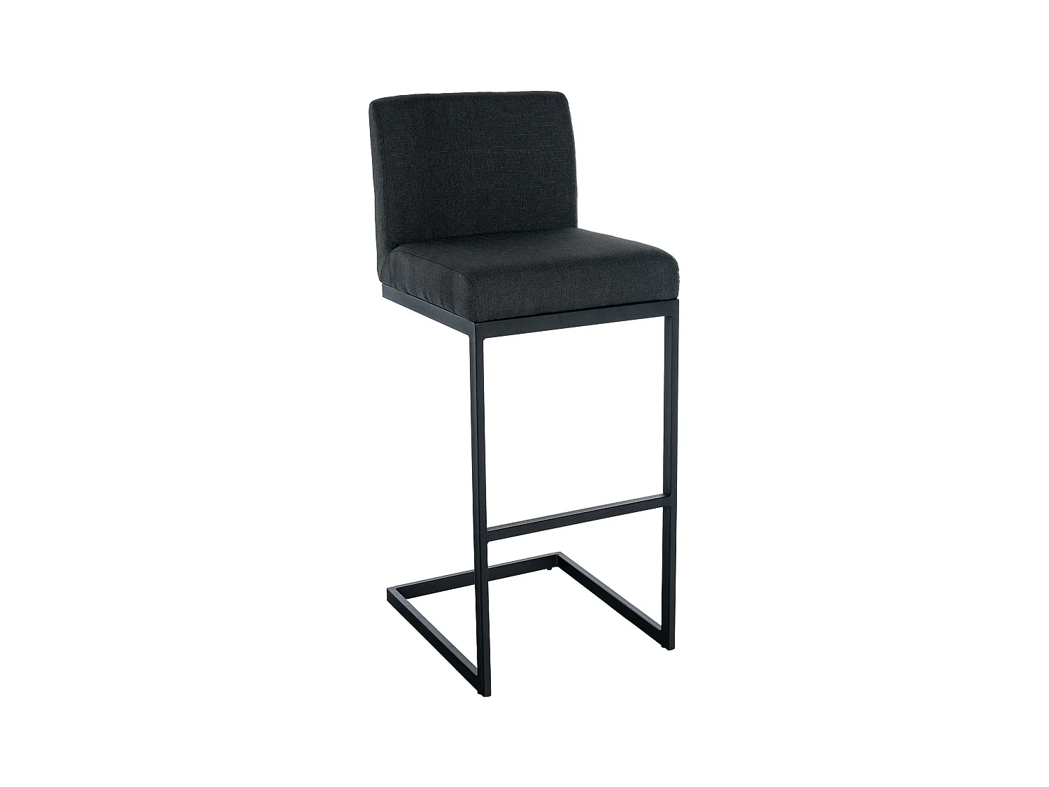 Tabouret de bar - Tissu - Gris foncé - Hopewell