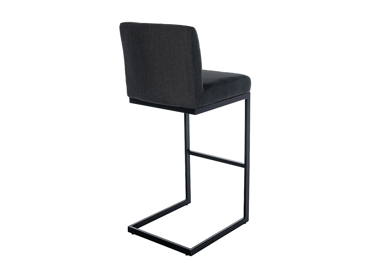 Tabouret de bar - Tissu - Gris foncé - Hopewell