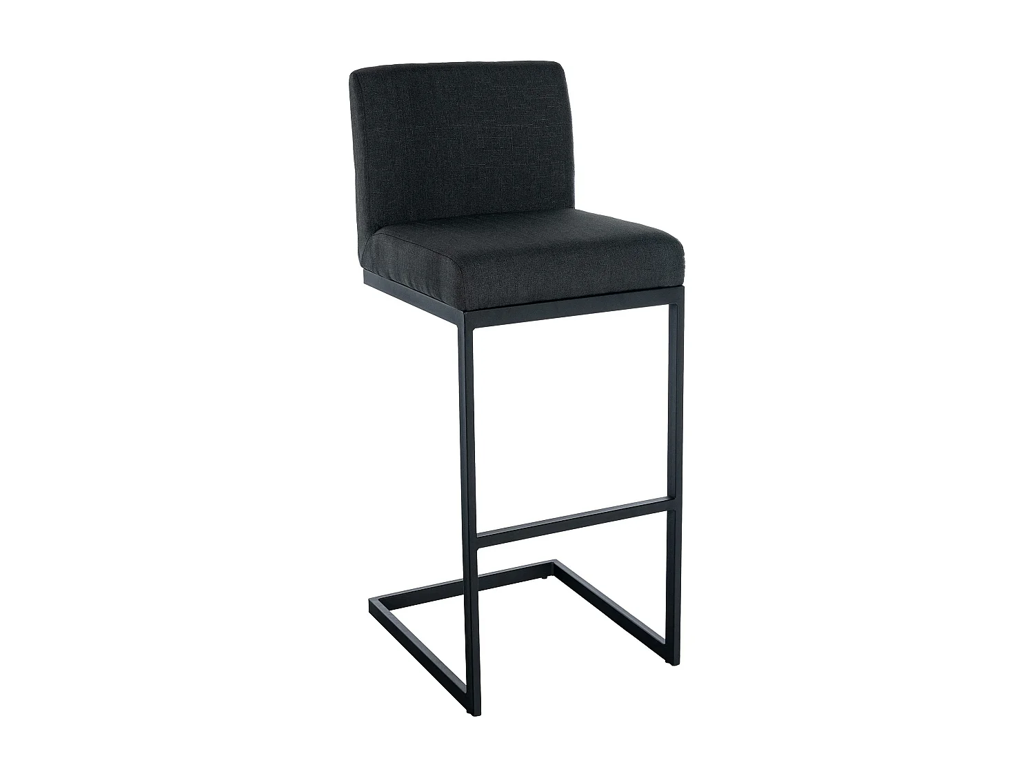 Tabouret de bar - Tissu - Gris foncé - Hopewell
