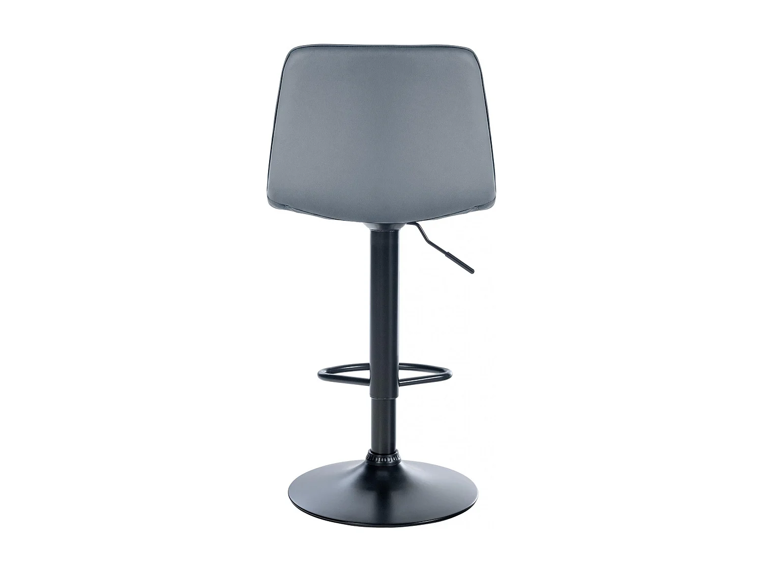 Lot de 2  Tabouret de bar - Similicuir - Gris - Lex