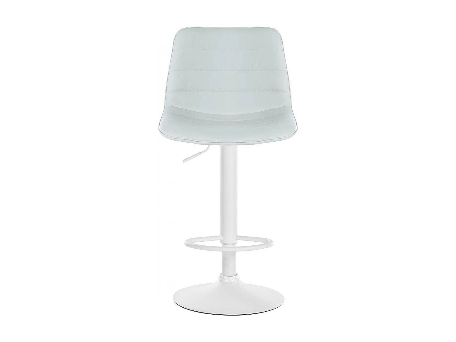 Lot de 2  Tabouret de bar - Similicuir - Blanc - Lex
