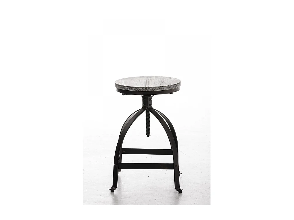 Tabouret de bar - Bois & Noir - Bronze - Raja