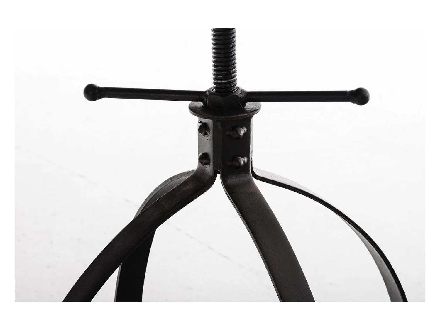 Tabouret de bar - Bois & Noir - Bronze - Raja