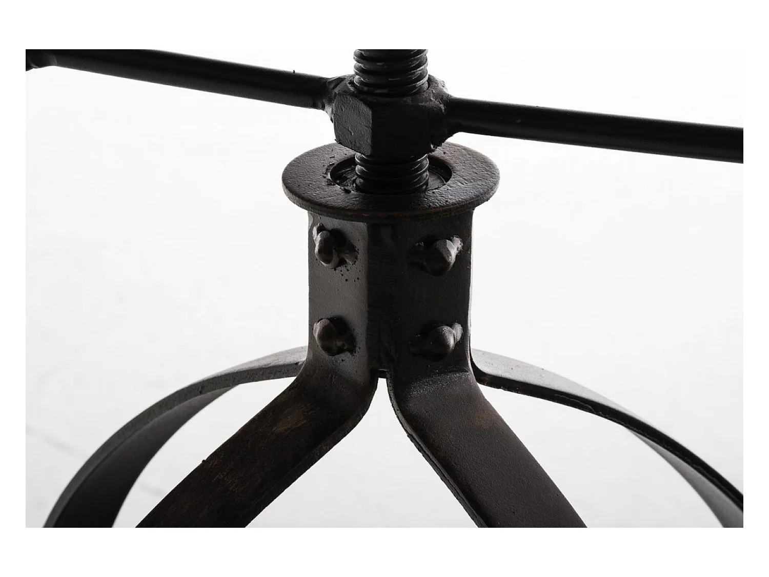 Tabouret de bar - Bois & Noir - Bronze - Raja