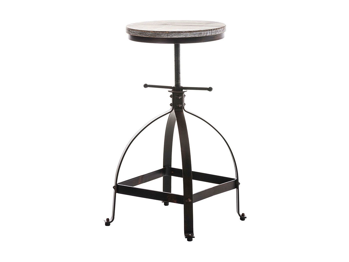 Taburete De Bar Tiki Personalizado - Varias Caras Disponibles, Madera Barnizada, Estilo Tropical