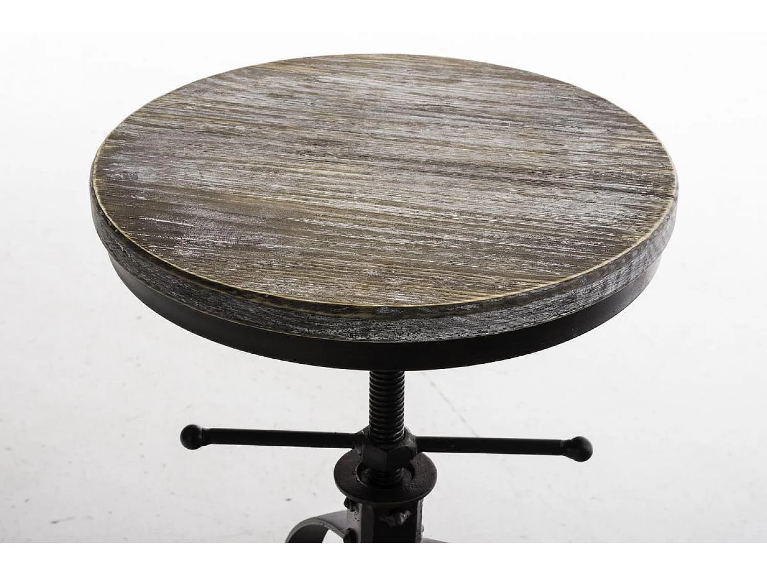Tabouret de bar - Bois & Noir - Bronze - Raja