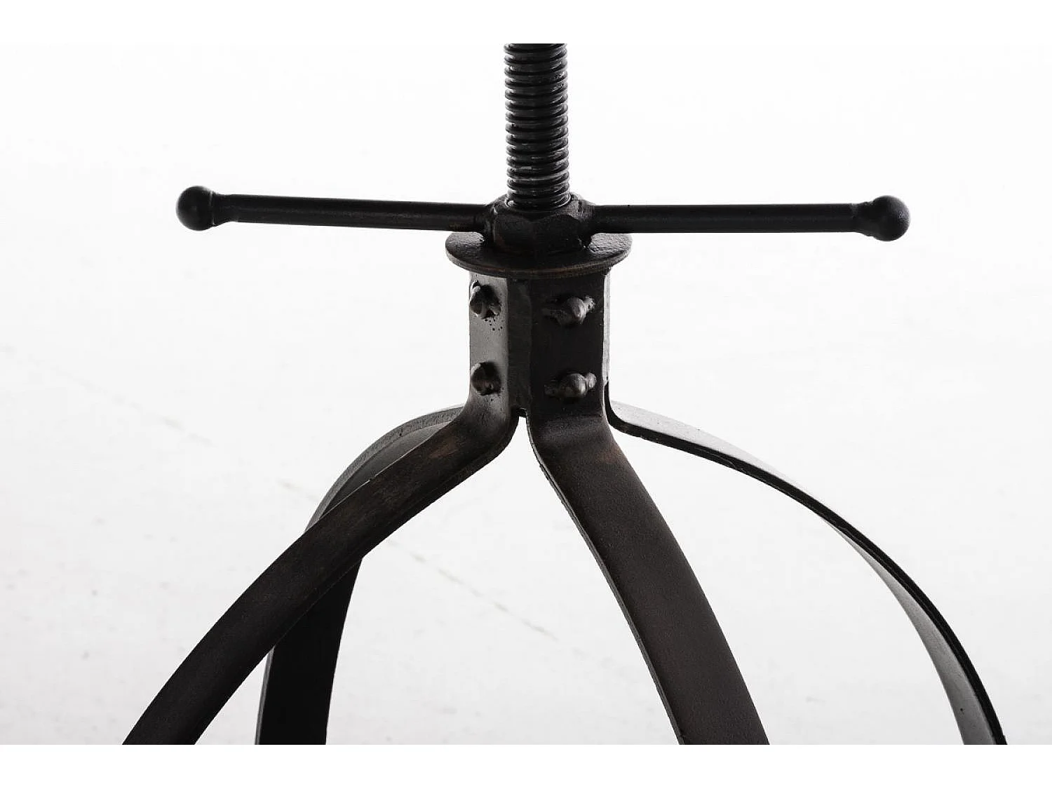 Tabouret de bar - Bois & Noir - Bronze - Raja