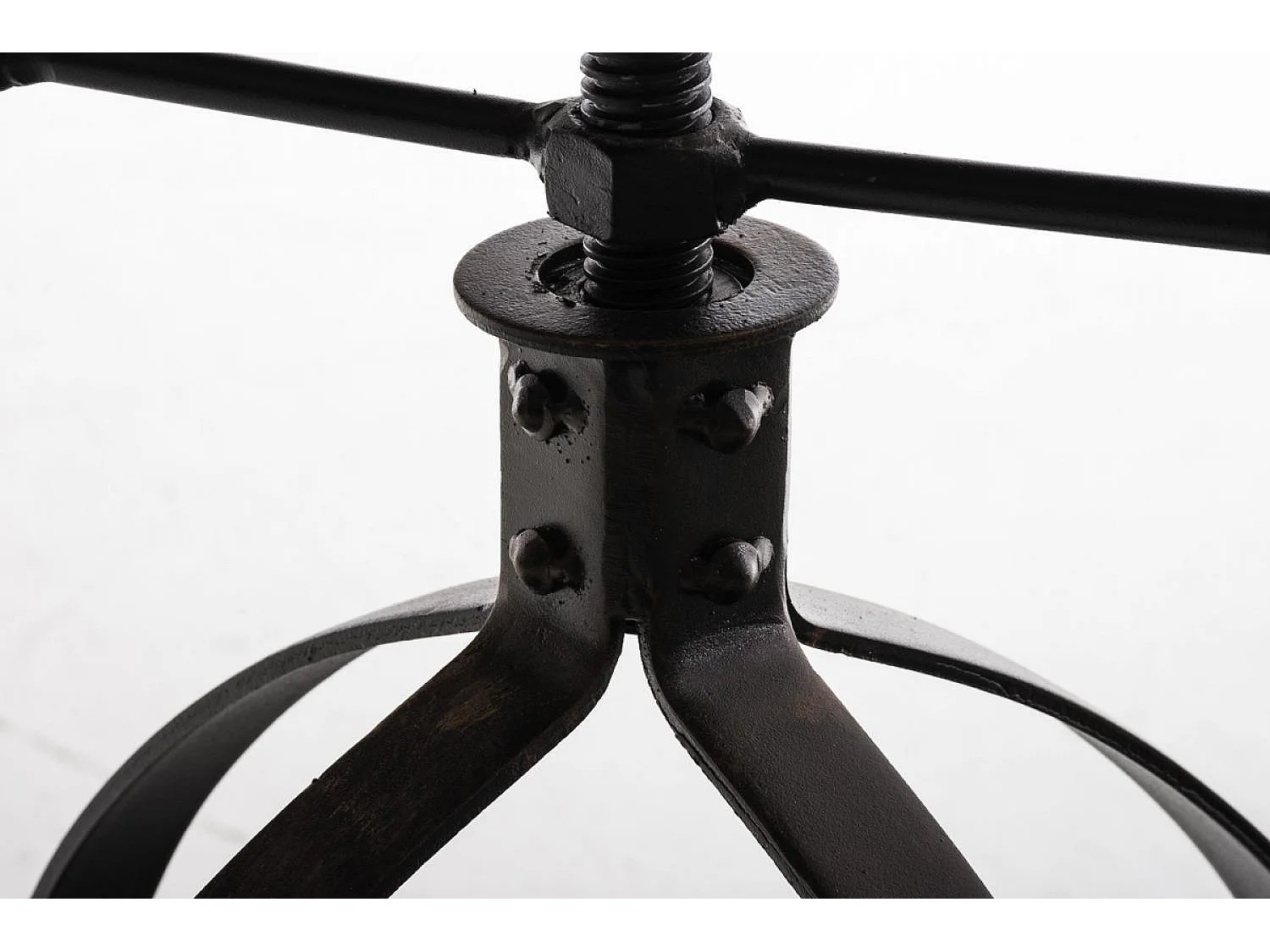 Tabouret de bar - Bois & Noir - Bronze - Raja