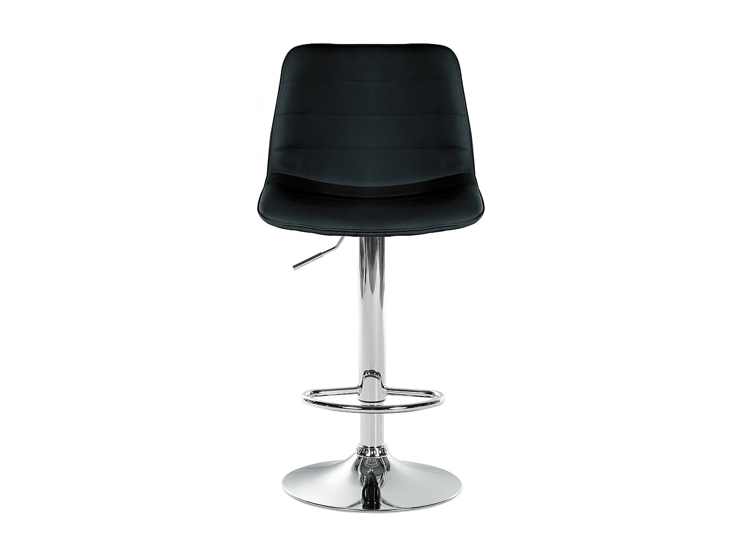 Lot de 2  Tabouret de bar - Similicuir - Noir - Lex