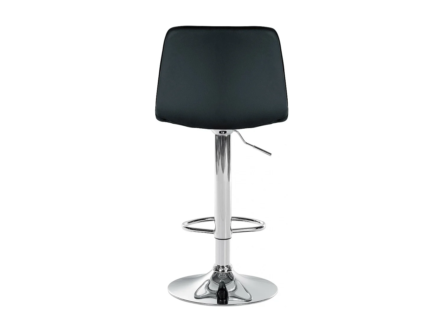 Lot de 2  Tabouret de bar - Similicuir - Noir - Lex
