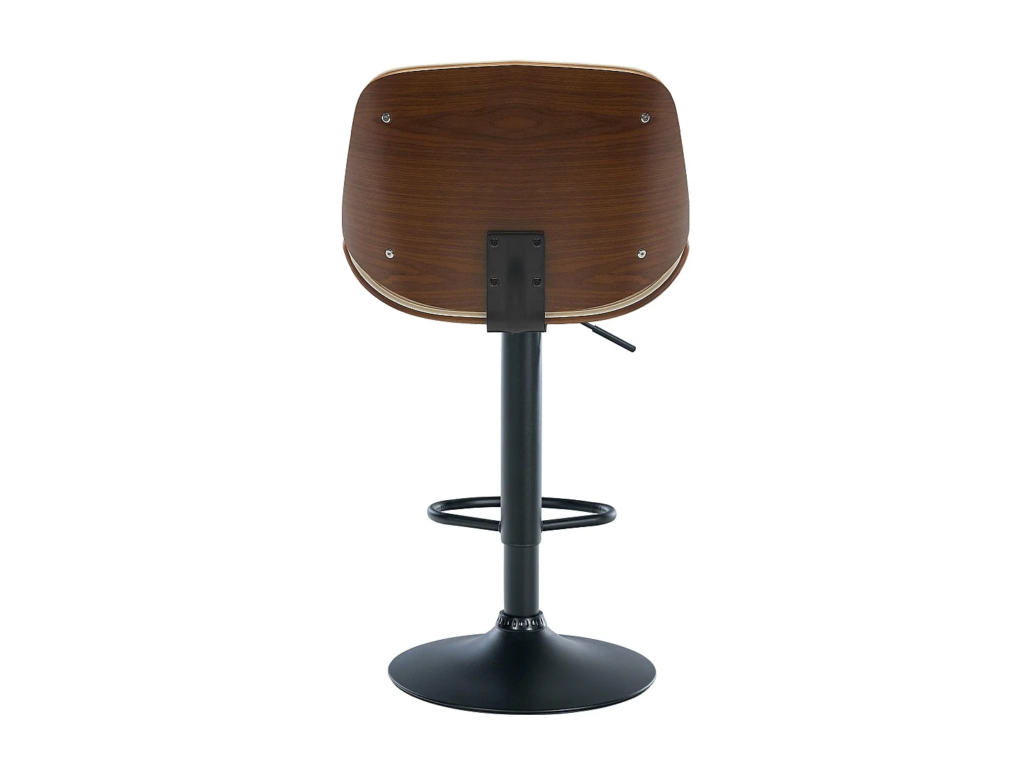 Lot de 2  Tabouret de bar - Similicuir - Noyer / Crème - Nova