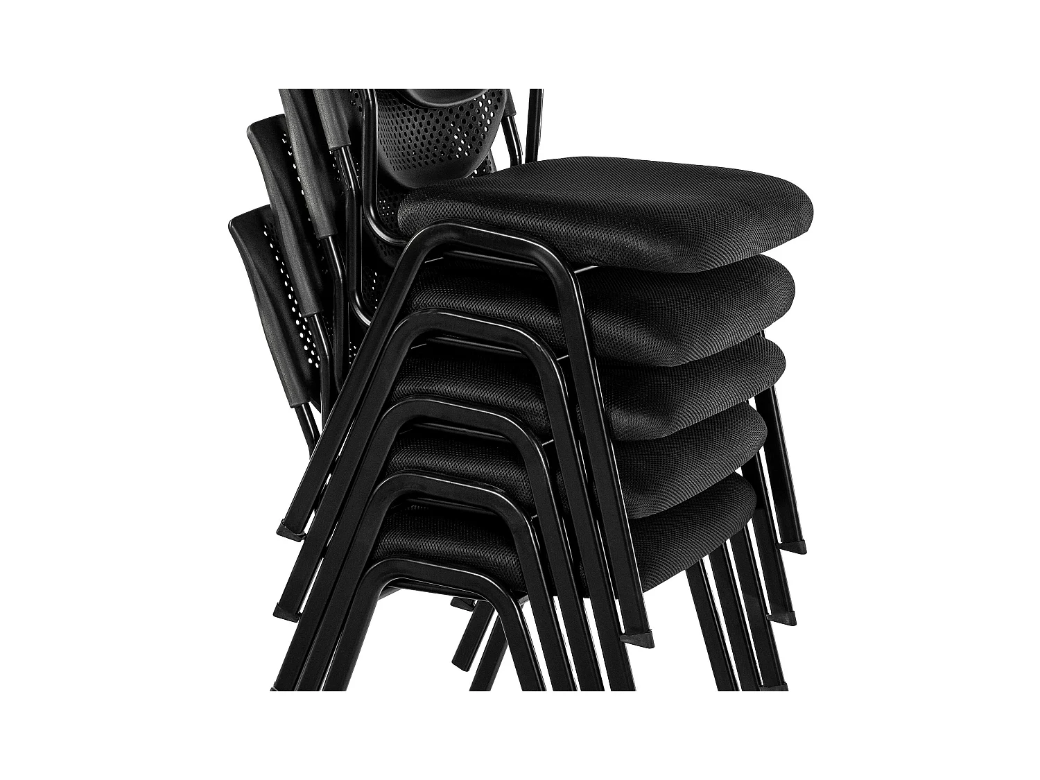 Chaise de conférence - Tissu - Noir / Noir - Kaber