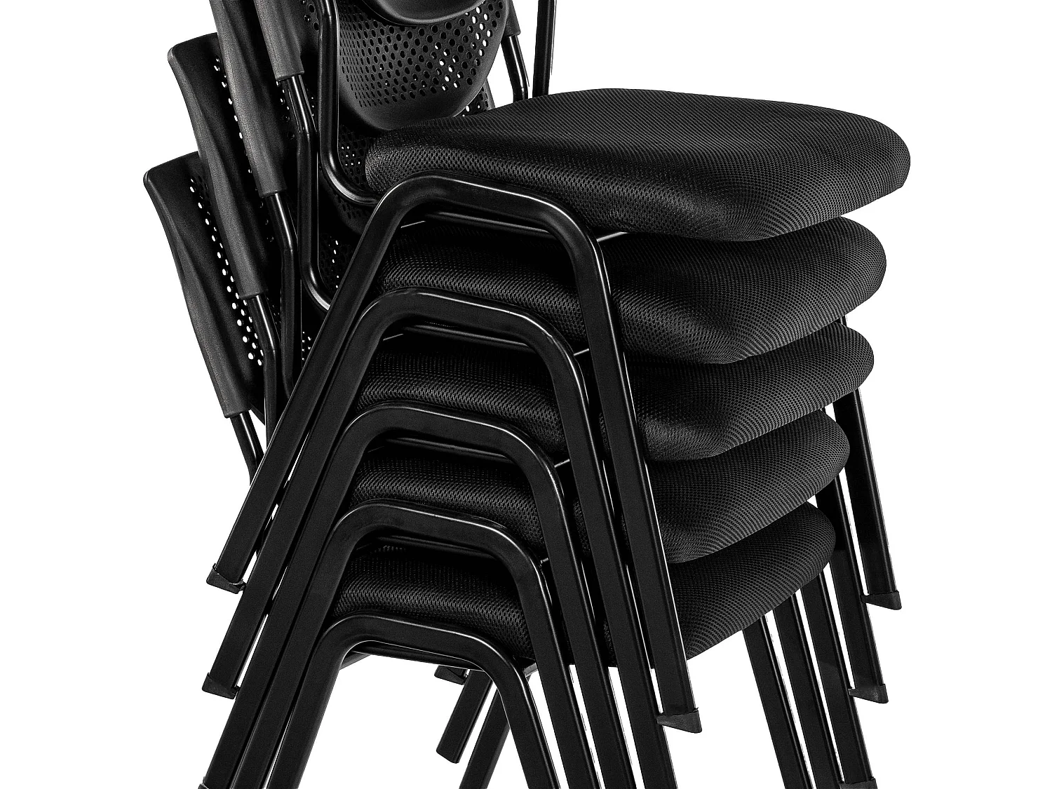 Chaise de conférence - Tissu - Noir / Noir - Kaber