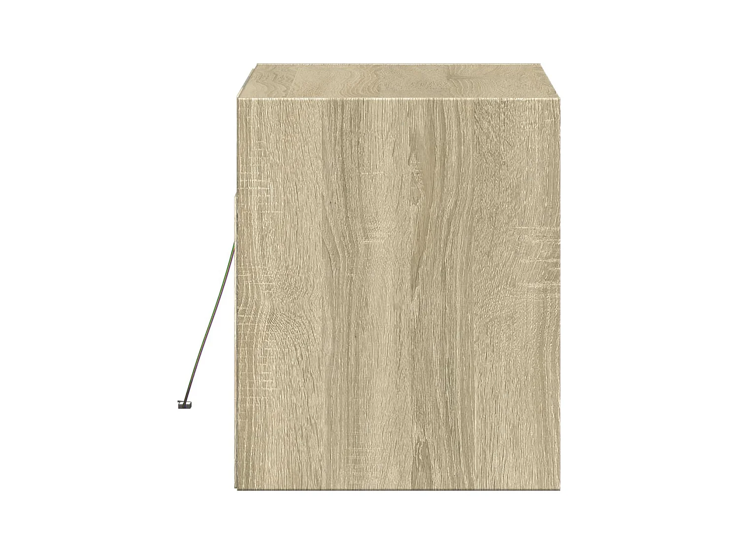 Meuble TV mural avec lumières LED chêne sonoma 80x31x35 cm