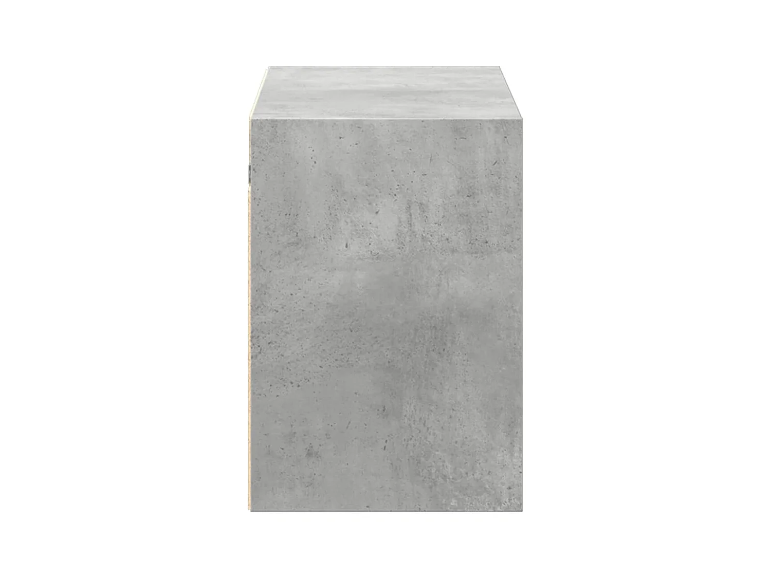 Mueble de TV de pared con luces LED gris hormigón 100x31x45 cm