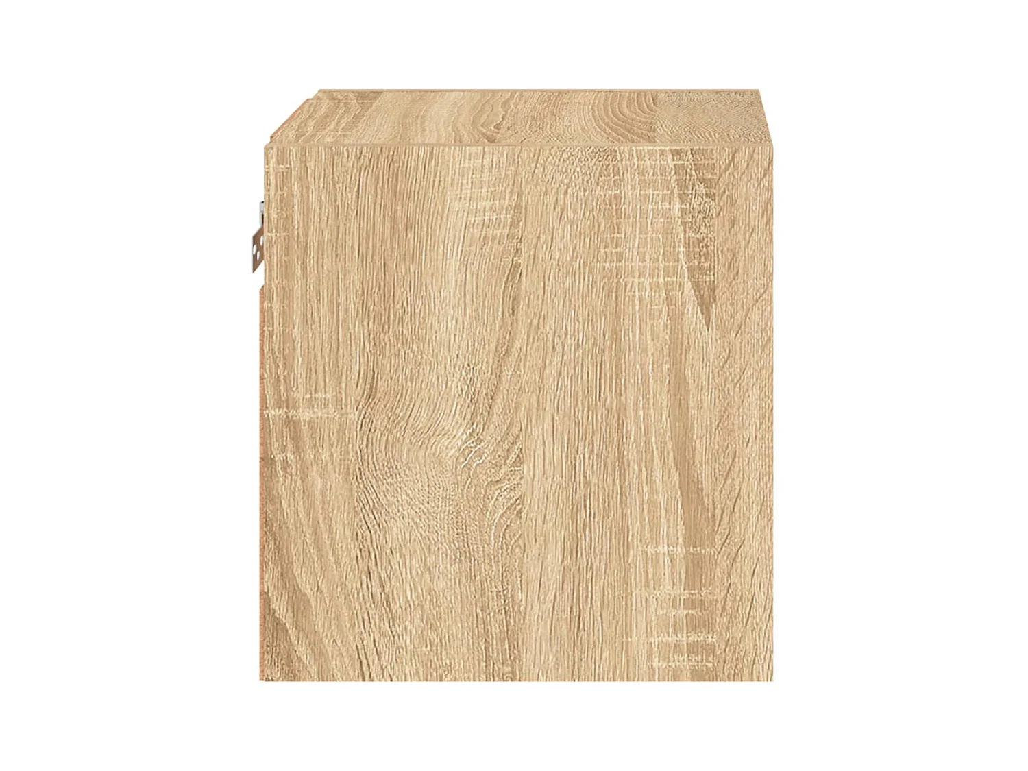 Mueble de TV de pared con luces LED roble Sonoma 30x28,5x30 cm