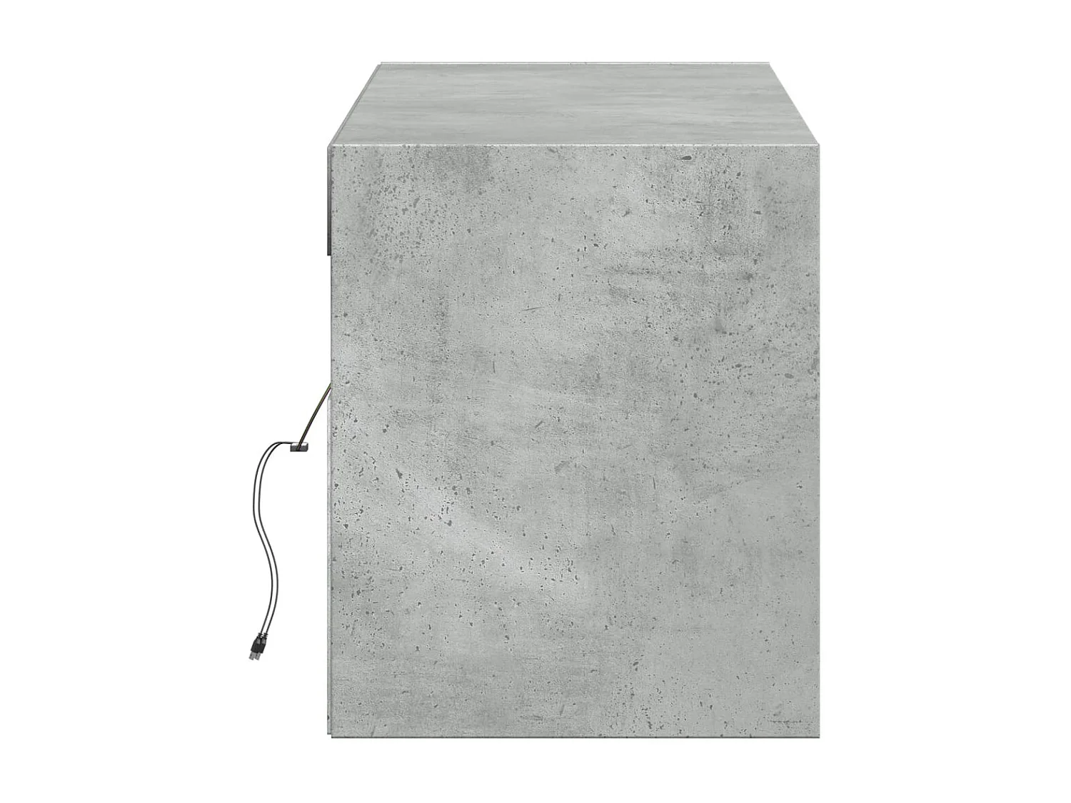 TV-Wandschrank mit LED-Beleuchtung Betongrau 140x31x38 cm