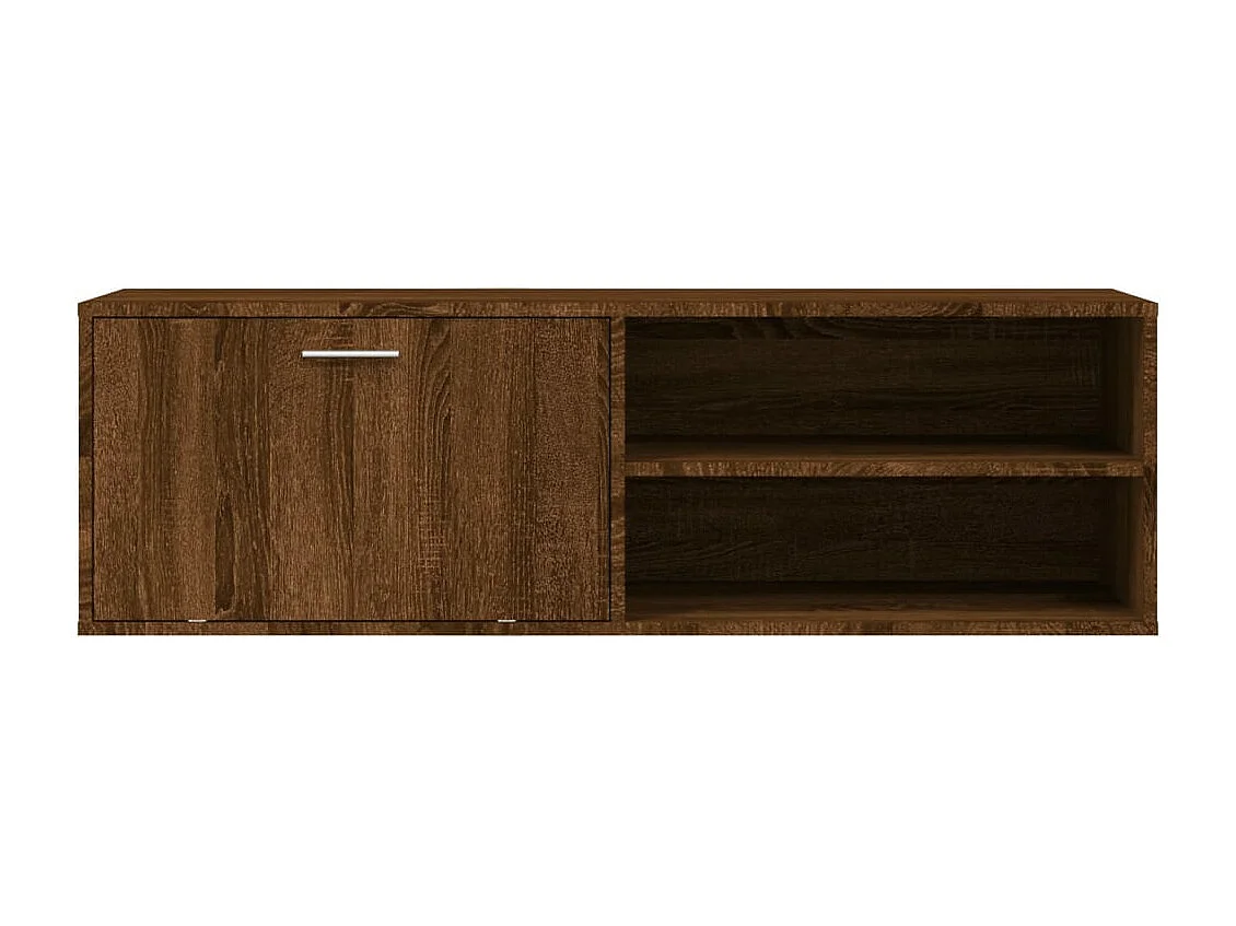 Tv-meubel 120x34x37 cm bewerkt hout bruin eikenkleur