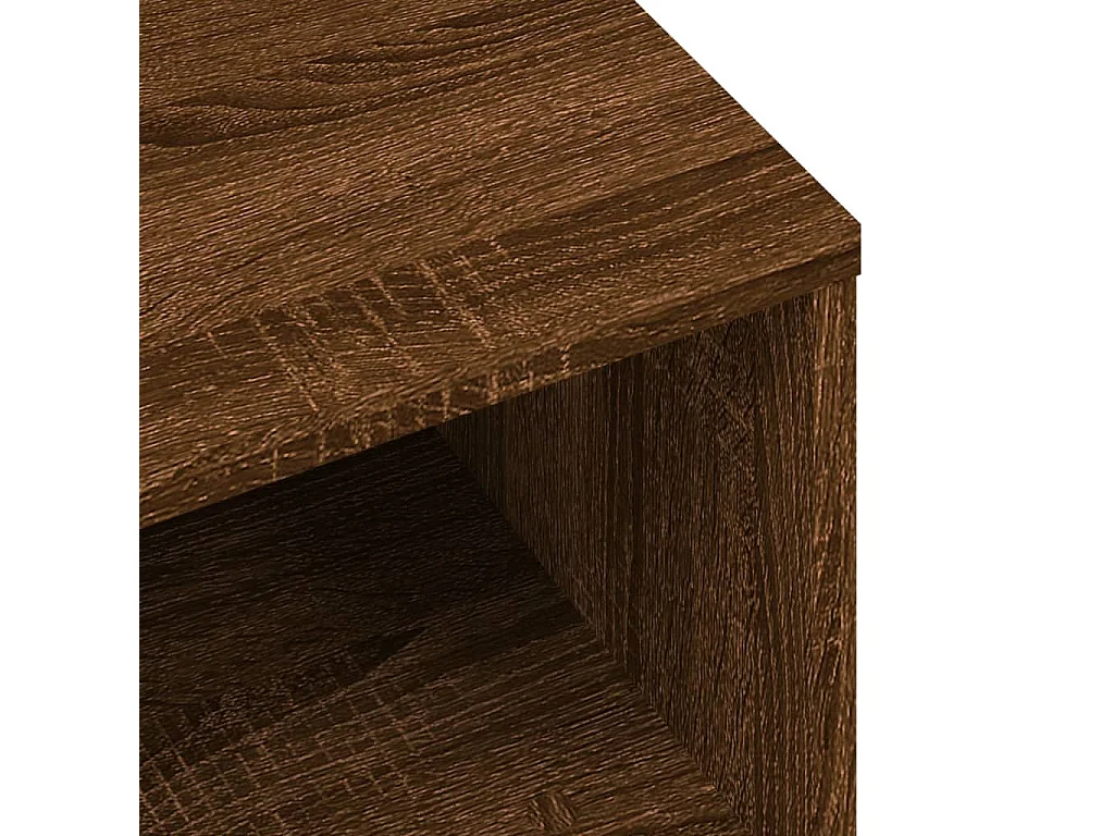 Tv-meubel 120x34x37 cm bewerkt hout bruin eikenkleur