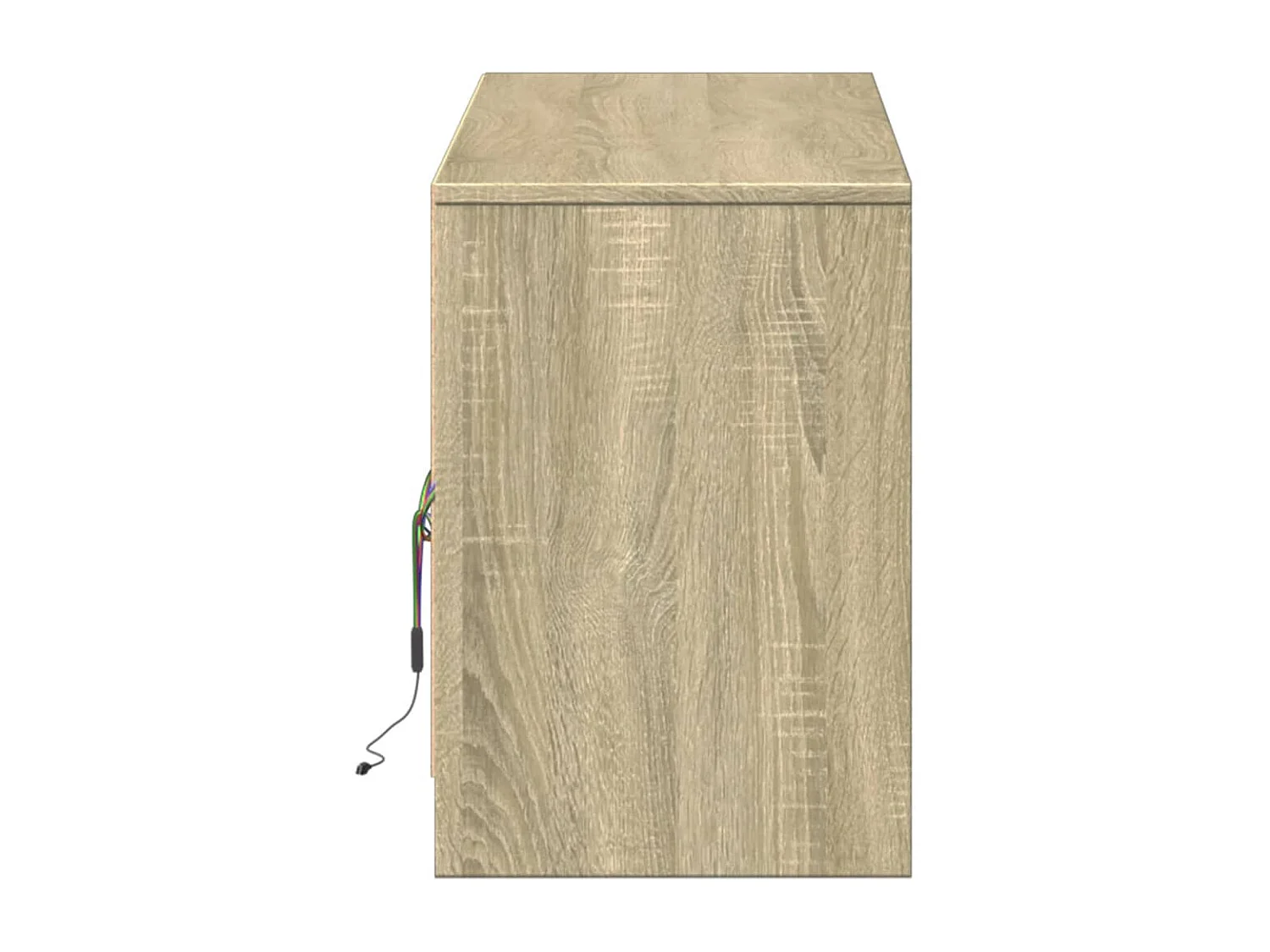 Mobile Porta TV con LED Rovere Sonoma 140x34x50cm in Truciolato