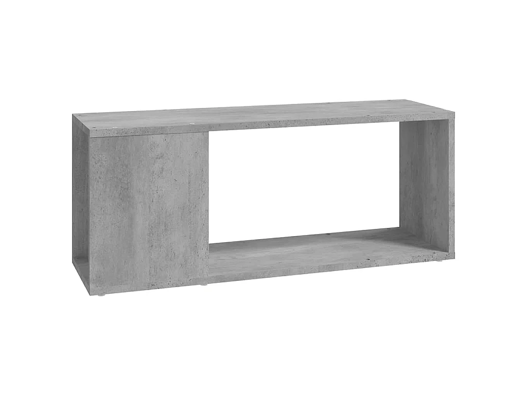 Tv-meubel 80x24x32 cm bewerkt hout betongrijs