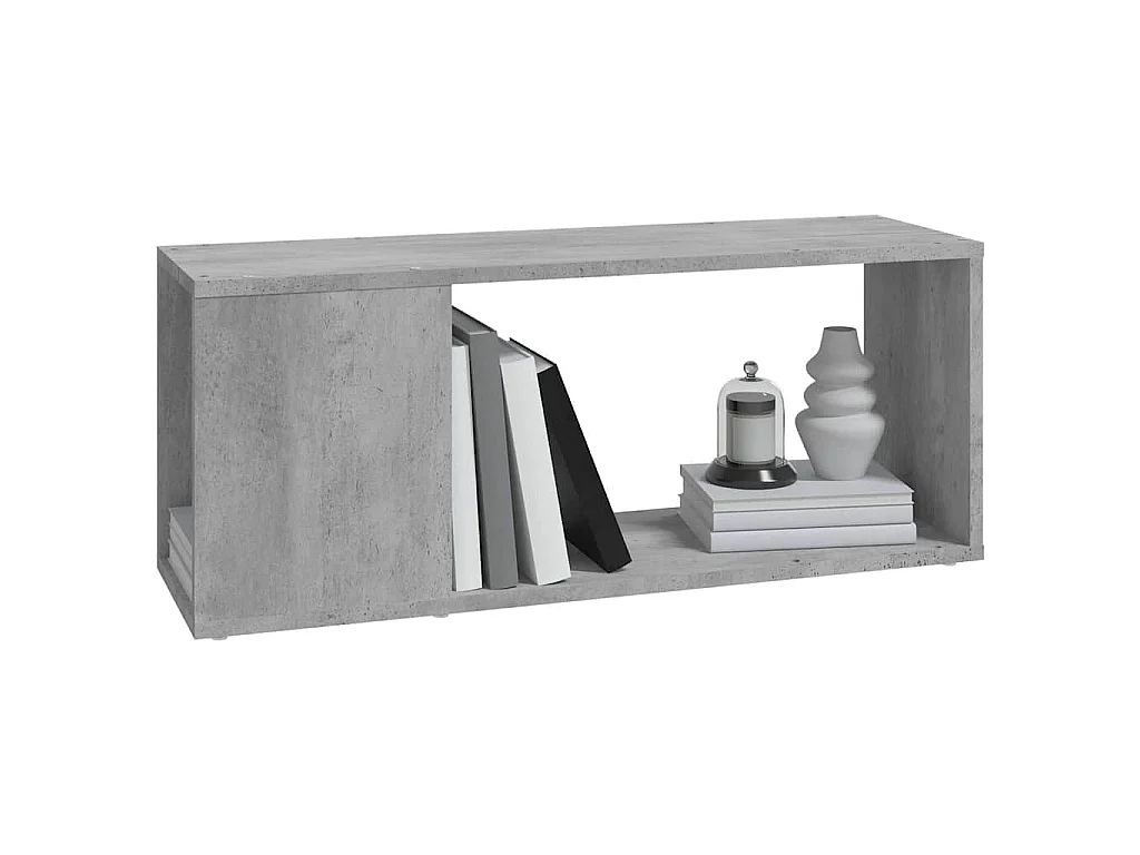 Tv-meubel 80x24x32 cm bewerkt hout betongrijs