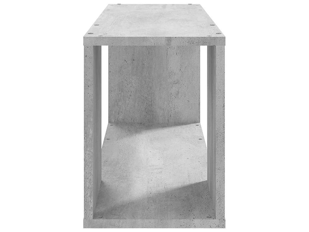 Tv-meubel 80x24x32 cm bewerkt hout betongrijs