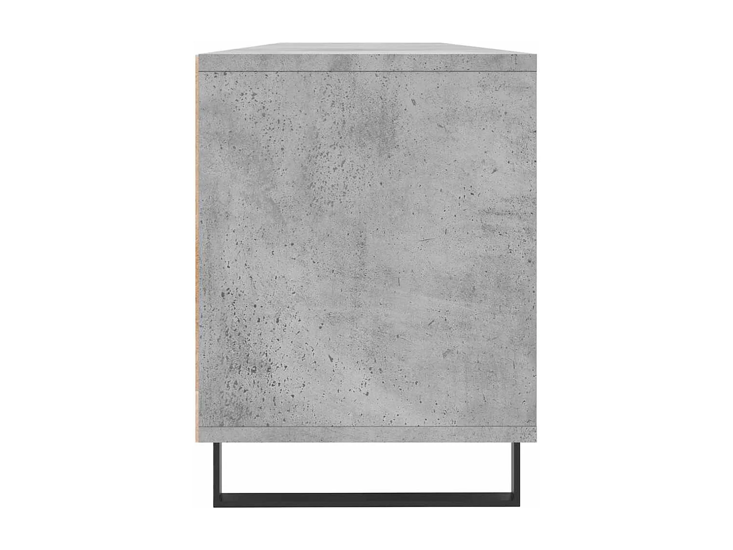 Meuble TV gris béton 150x30x44,5 cm bois d'ingénierie