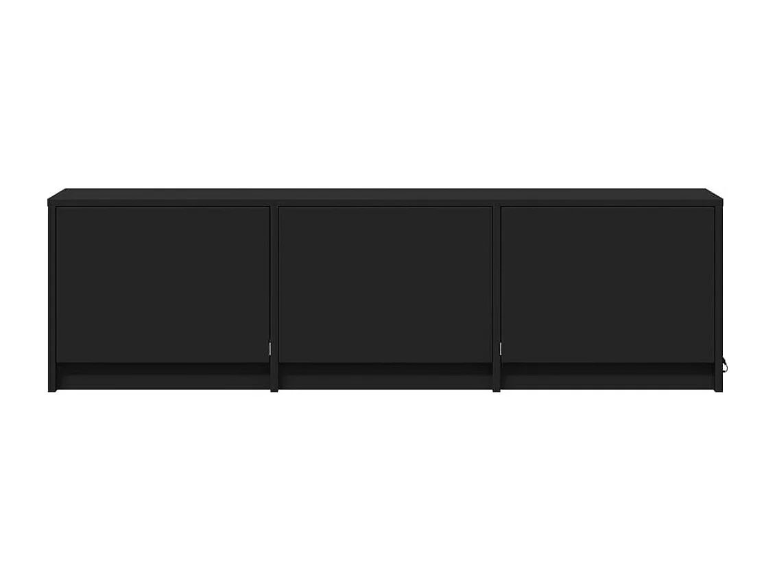 TV-Schrank LED Schwarz 140x34x40 cm Holzwerkstoff