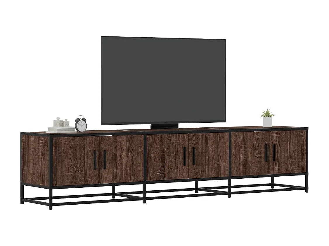 Mueble para TV madera de ingeniería roble marrón 180x35x41 cm