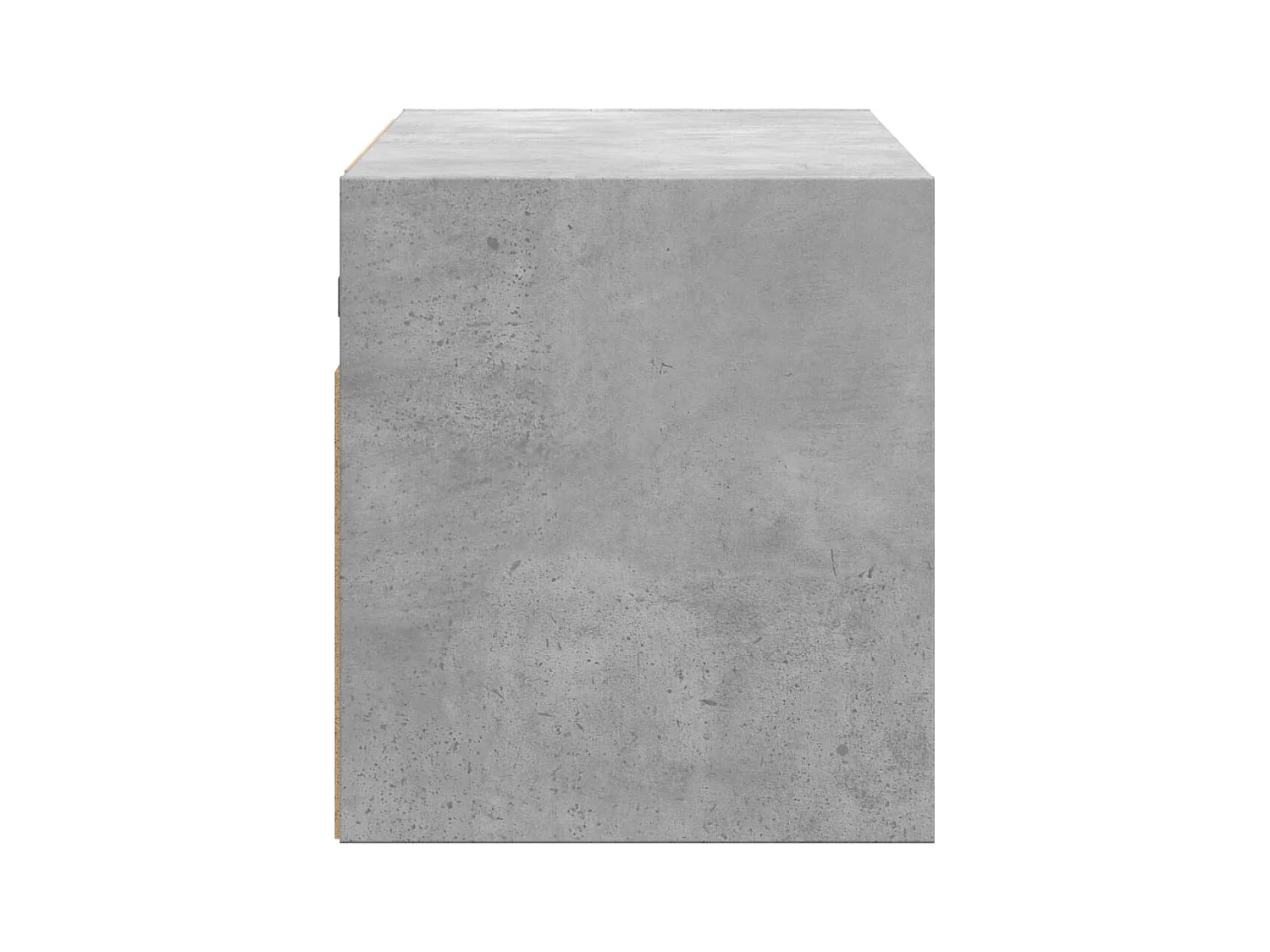 Meuble TV mural avec lumières LED gris béton 80x31x35 cm