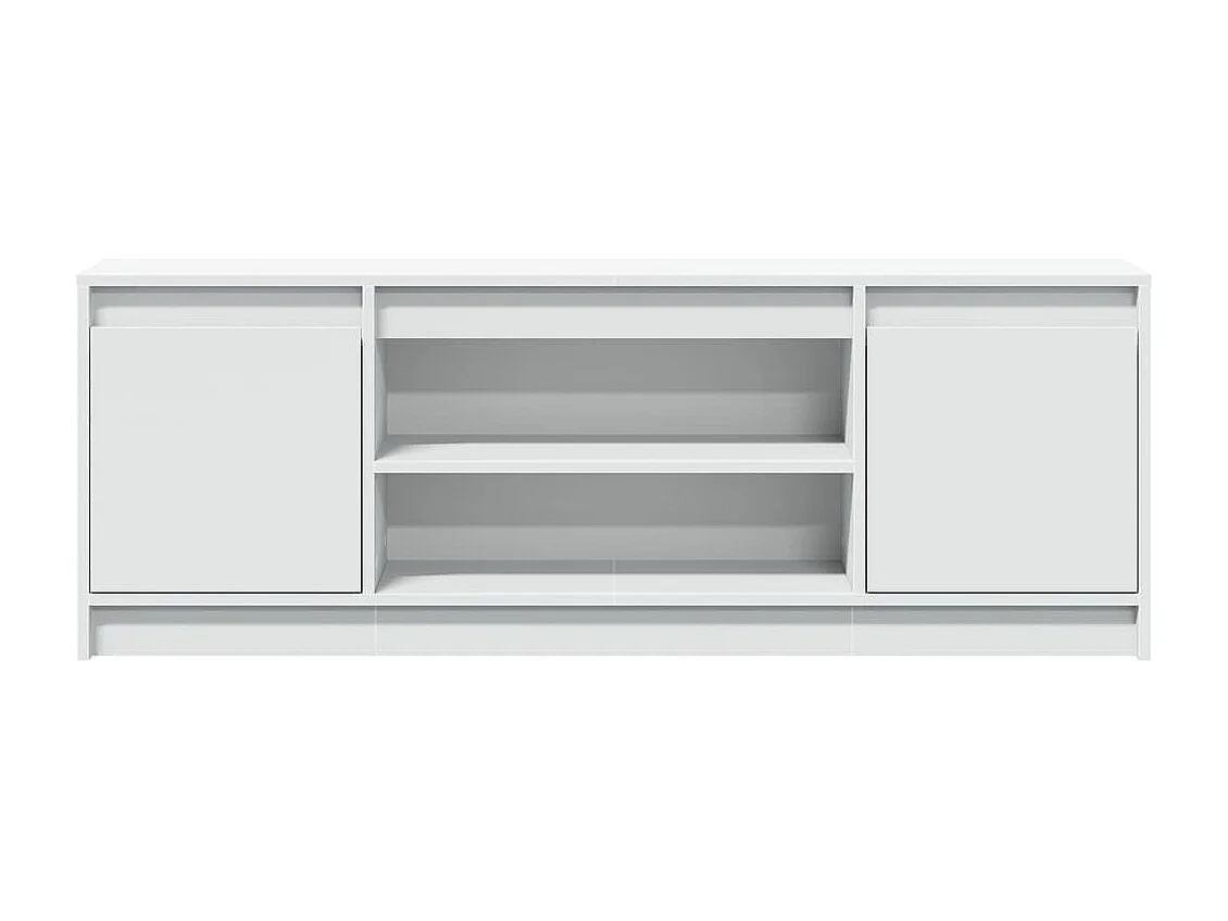 Meuble TV avec LED blanc 139,5x34x50 cm bois d'ingénierie