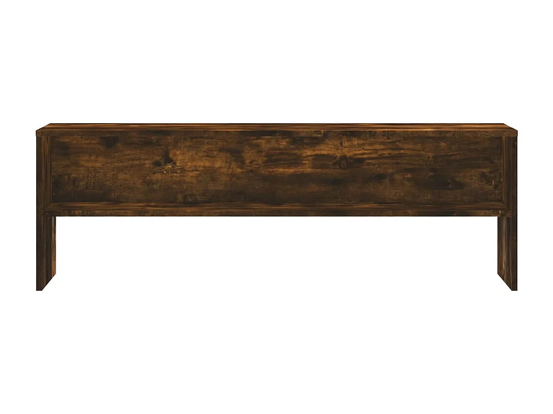 Meuble TV chêne fumé 120x40x40 cm bois d'ingénierie