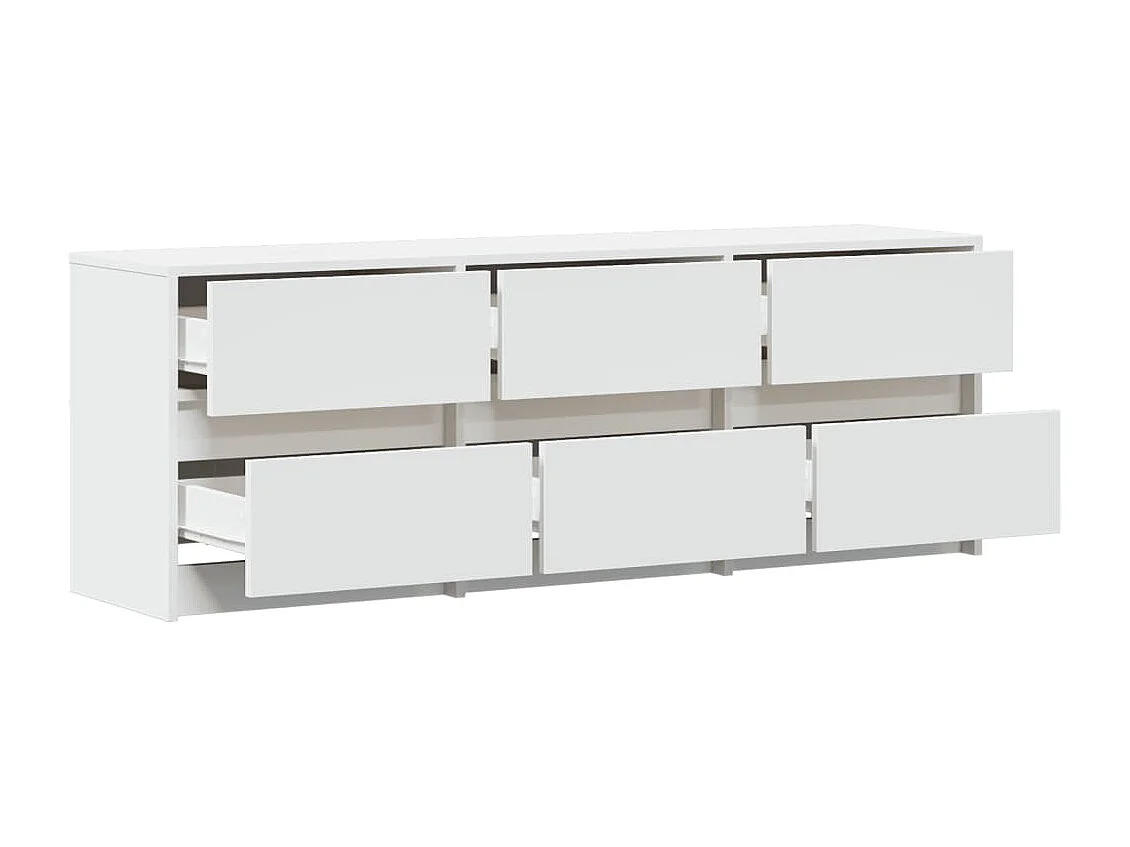 Meuble TV avec LED blanc 140x34x50 cm bois d'ingénierie