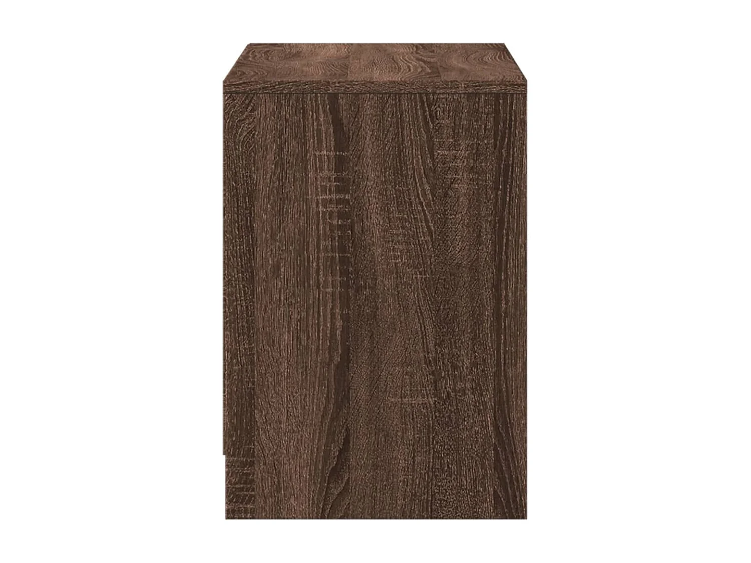 Mueble de TV LED madera ingeniería marrón roble 100x34x50 cm