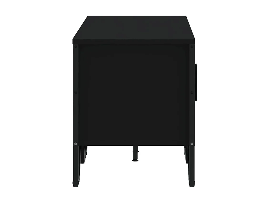 Mobile Porta TV Nero 122x34x41 cm in Legno Multistrato