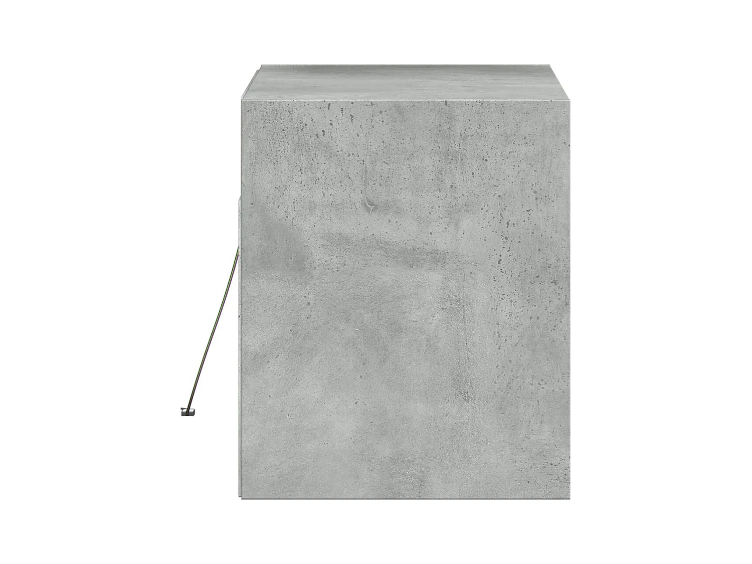 TV-Wandschrank mit LED-Beleuchtung Betongrau 80x31x38 cm