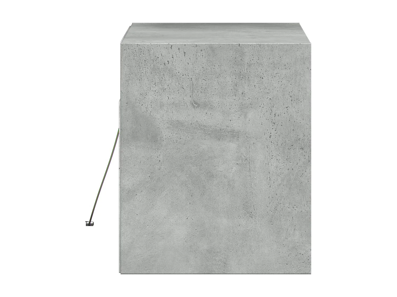 TV-Wandschrank mit LED-Beleuchtung Betongrau 80x31x38 cm