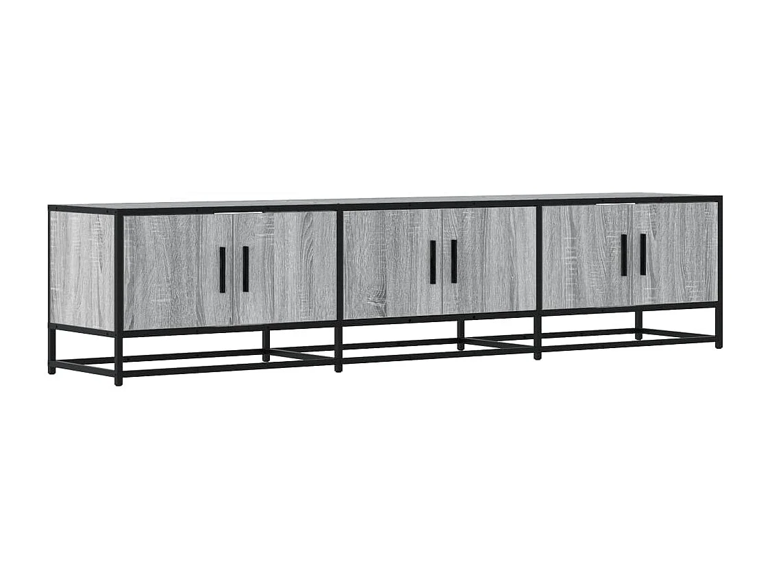 Meuble TV sonoma gris 180x35x41 cm bois d'ingénierie