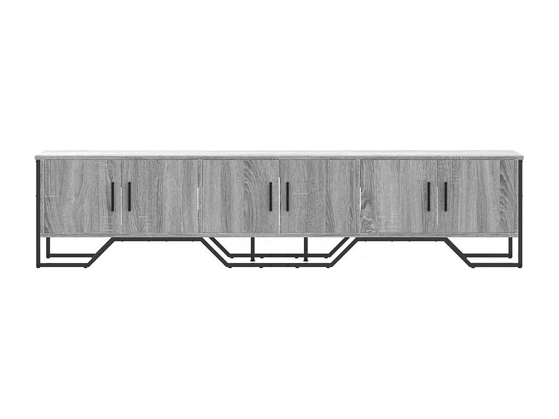 Mueble de TV madera de ingeniería gris Sonoma 180x34x41 cm