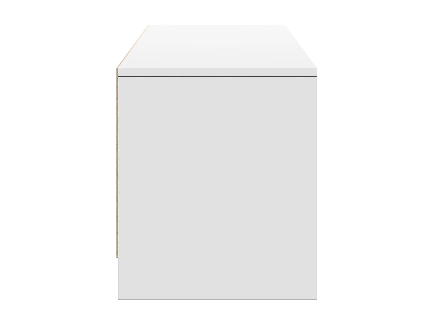 TV-Schrank mit LED-Beleuchtung Weiß 165x34x40 cm Holzwerkstoff