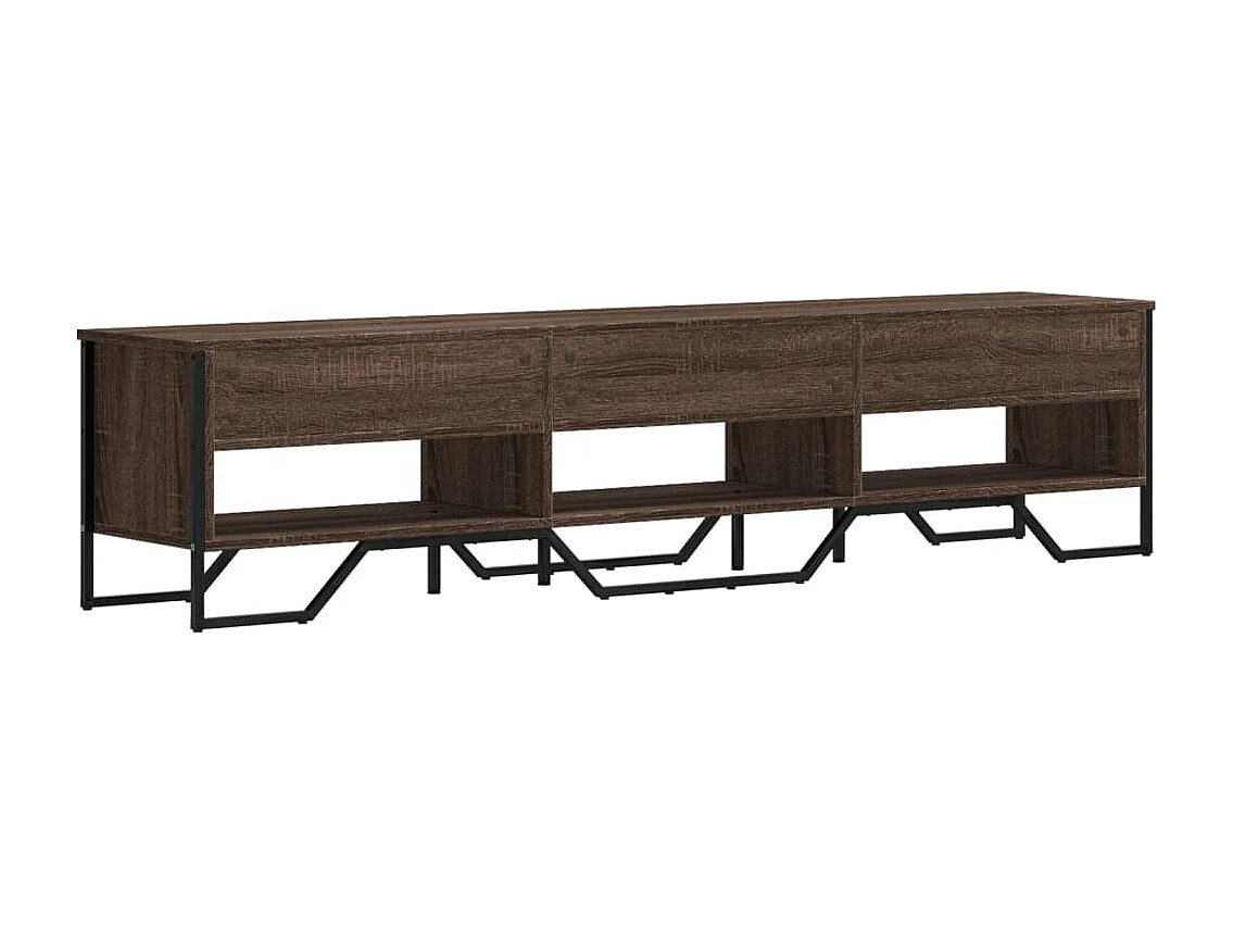 Tv-meubel 180x34x41 cm bewerkt hout bruin eikenkleurig