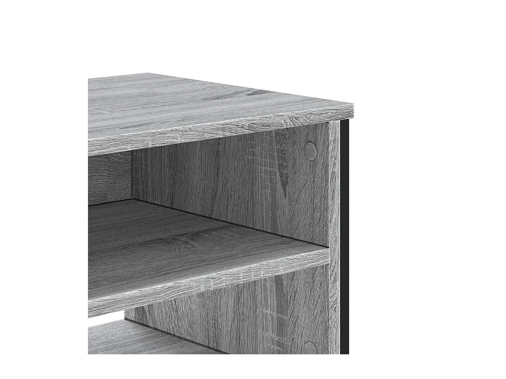 Meuble TV sonoma gris 180x34x41 cm bois d'ingénierie