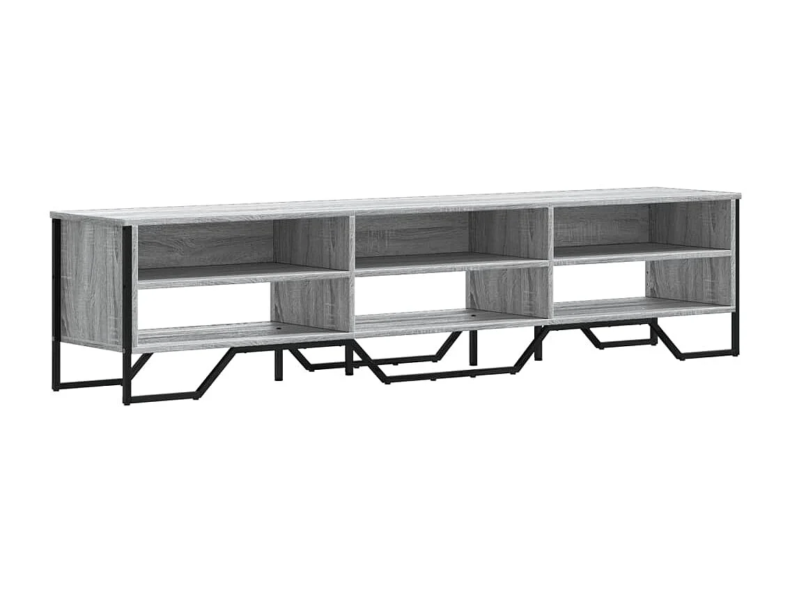 Móvel de TV 180x34x41 cm derivados de madeira cinzento sonoma